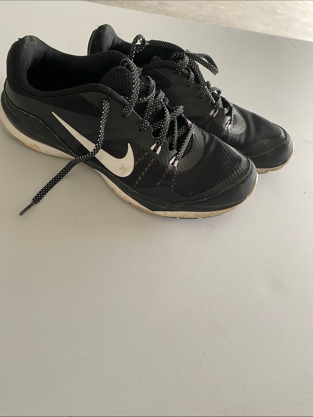 Nike Black and White Low-Top Training Sneakers